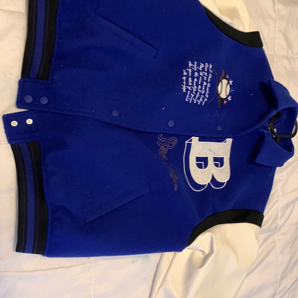 Varsity jacket theme (baseball) leather on the sides